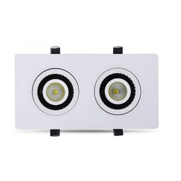 Đèn LED Downlight xoay 360 độ 2 bóng DCC-62X7DL