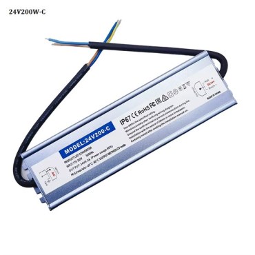 Nguồn 24V chống nước 200W Model 24V200W-C