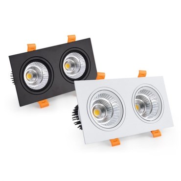 Đèn LED âm trần vuông 2*7W DCC-D102014LV